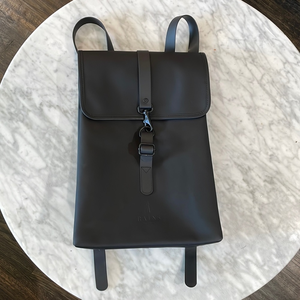 Rains Waterproof Rucksack Black